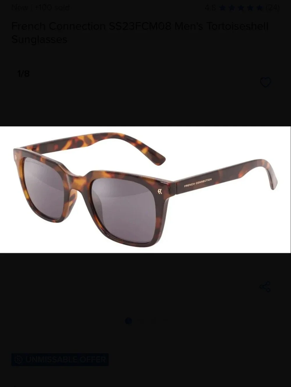 French Connection tortoiseshell patterned
